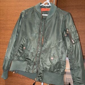 Steve Madden Green Bomber Jacket